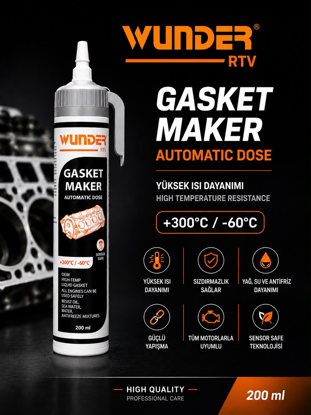 Wunder Sıvı Conta – wu gasket maker sivi conta